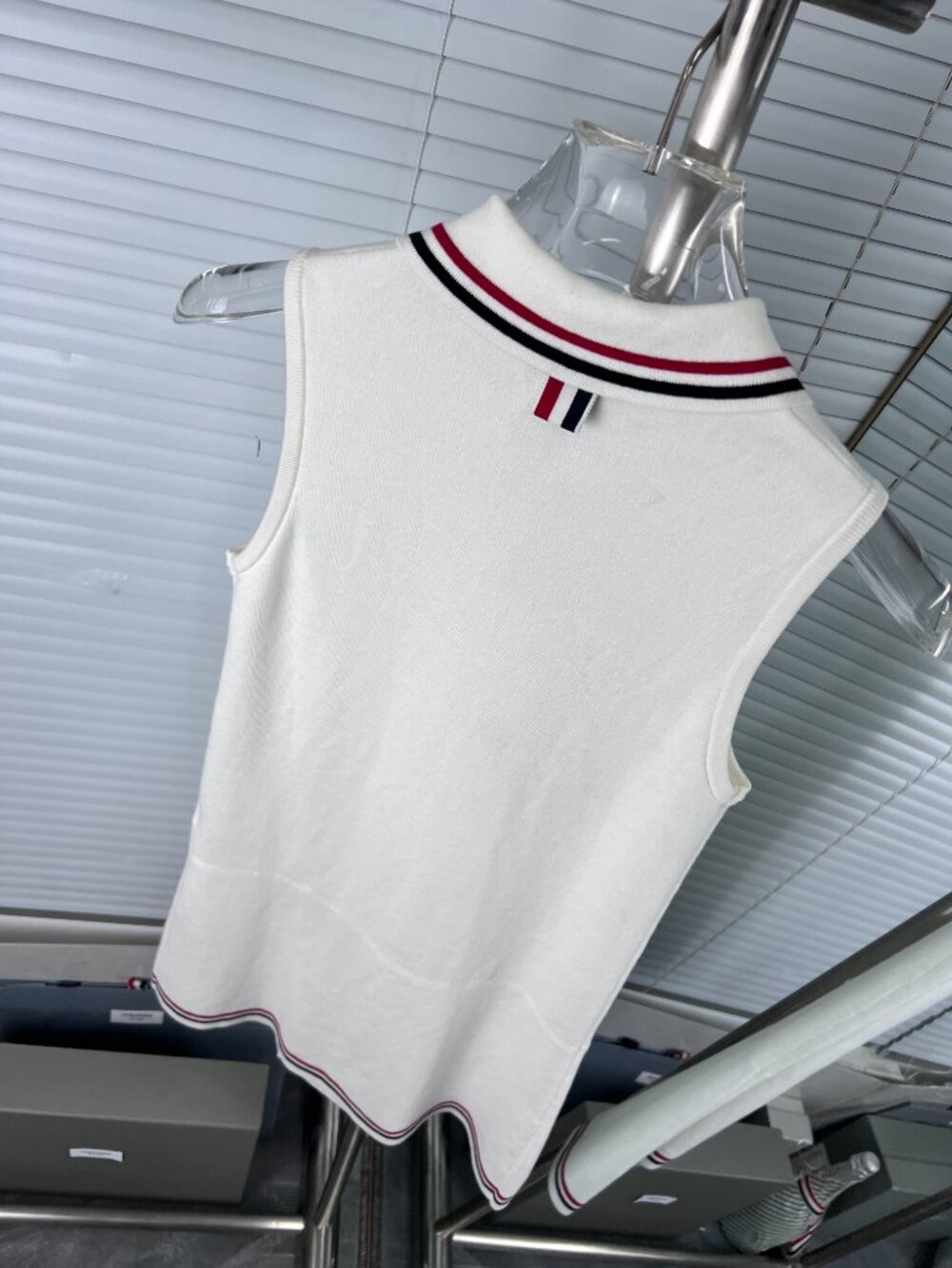 Thom Browne Stripe Pleated Tennis Mini Dress - Picture 11 of 11